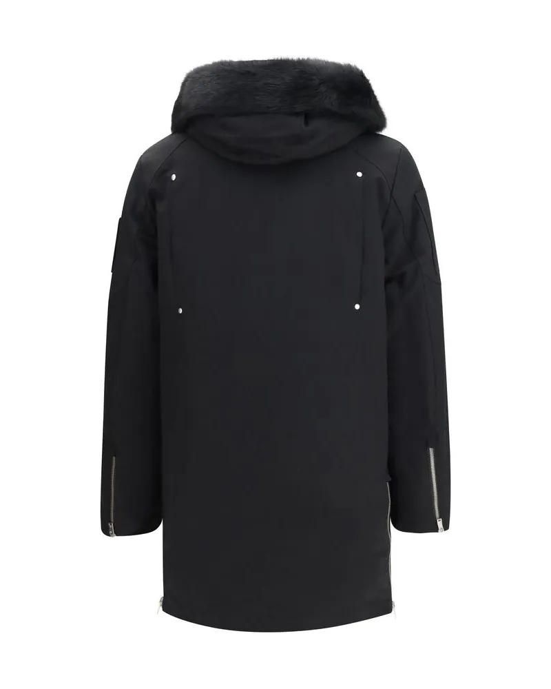 Moose Knuckles Stirling 2.0 Down Parka — Black Black