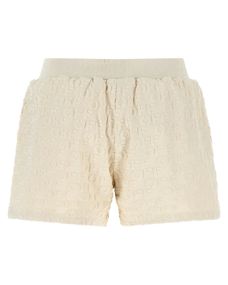 OFF-WHITE Embossed Logo Terry Shorts — Off-White Off-white