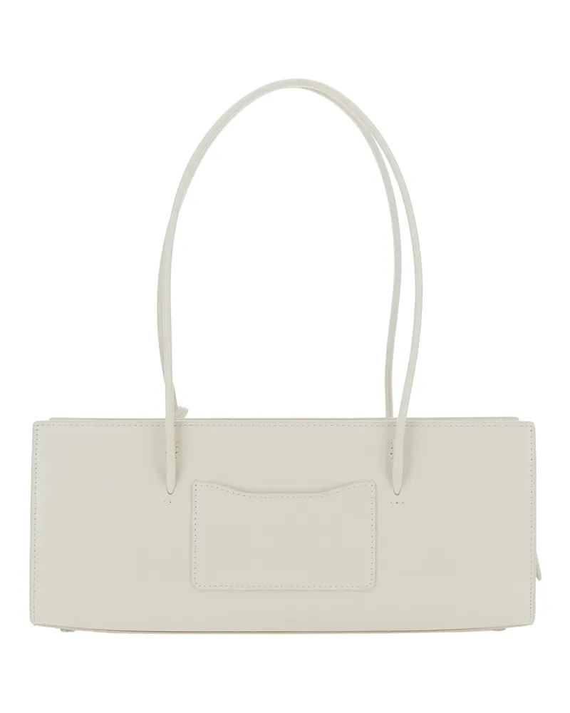 Marc Jacobs Women's Shoulder Bag The Mirror Satchel White Leather Cow White