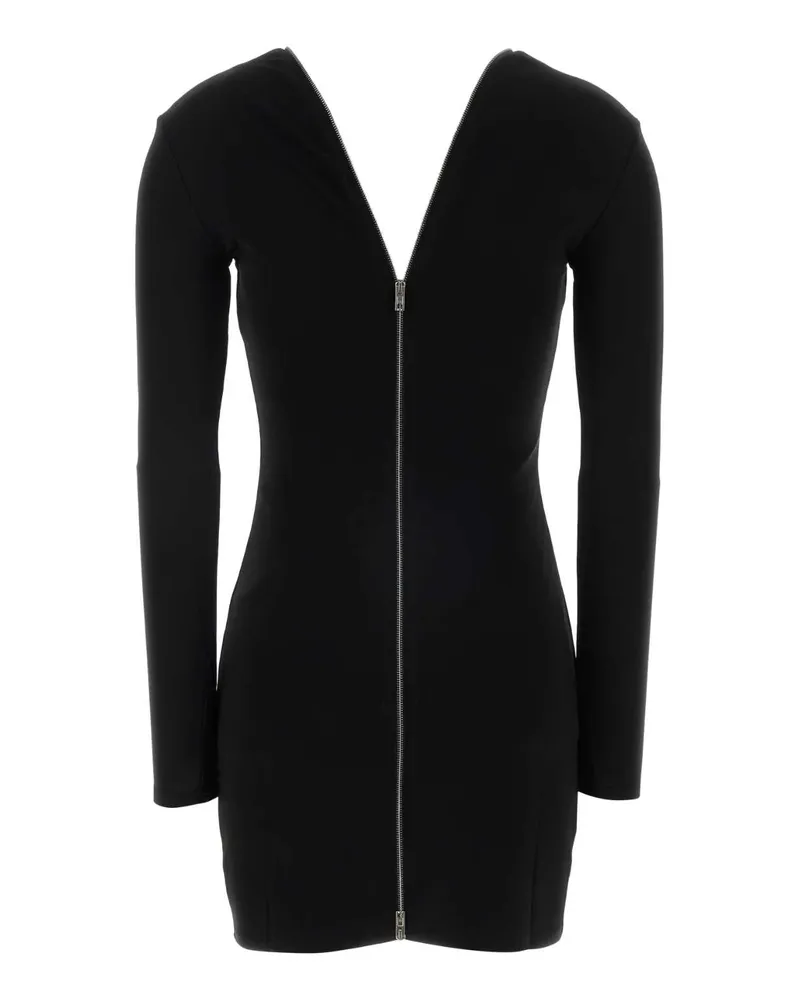 Alexander Wang Women Black Stretch Viscose Mini Dress Exterior: Elastane Abiti Black