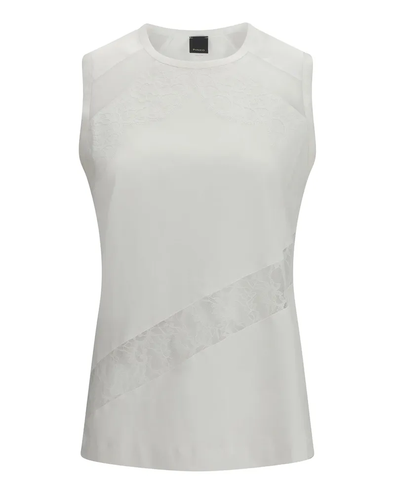 Pinko Women's Molly Top Bianco-Biancaneve Cotton White