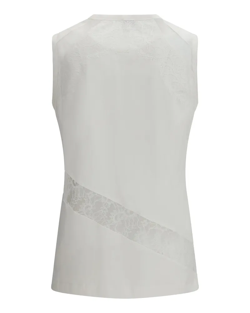 Pinko Women's Molly Top Bianco-Biancaneve Cotton White