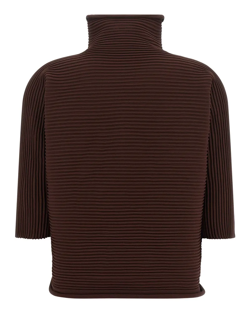 Issey Miyake Blouse — Brown Brown