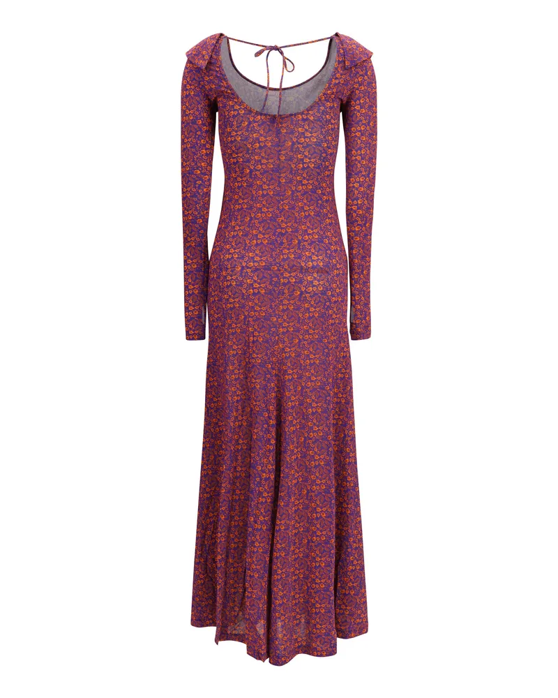 Kristina Ti Women Jersey Dress Multicolour Viscose Multicolor