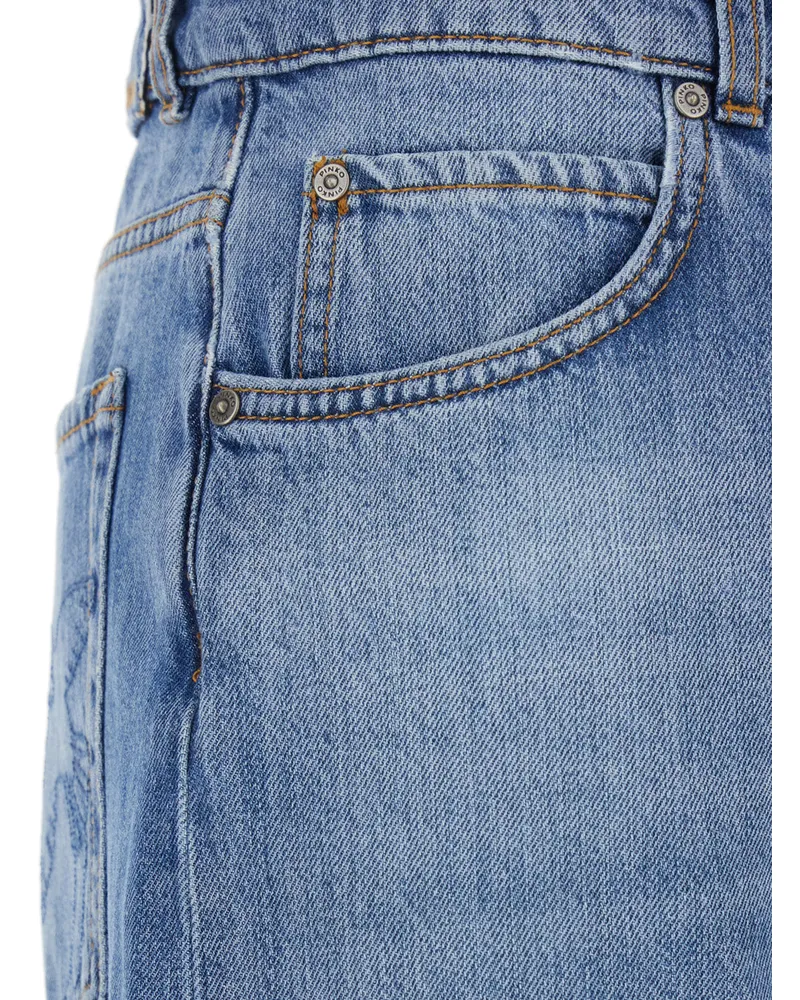 Pinko Women's Jeans Wanda Blue Denim Cotton Blue