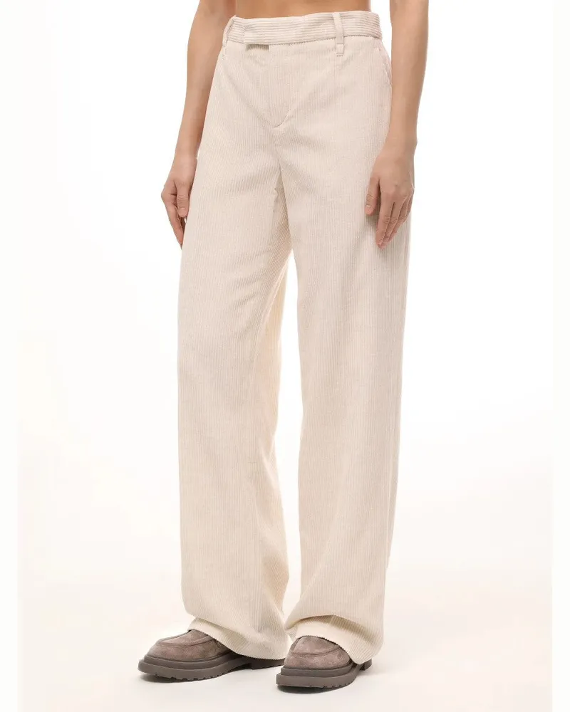 Brunello Cucinelli Womens Ivory Tailored Trousers Ivory
