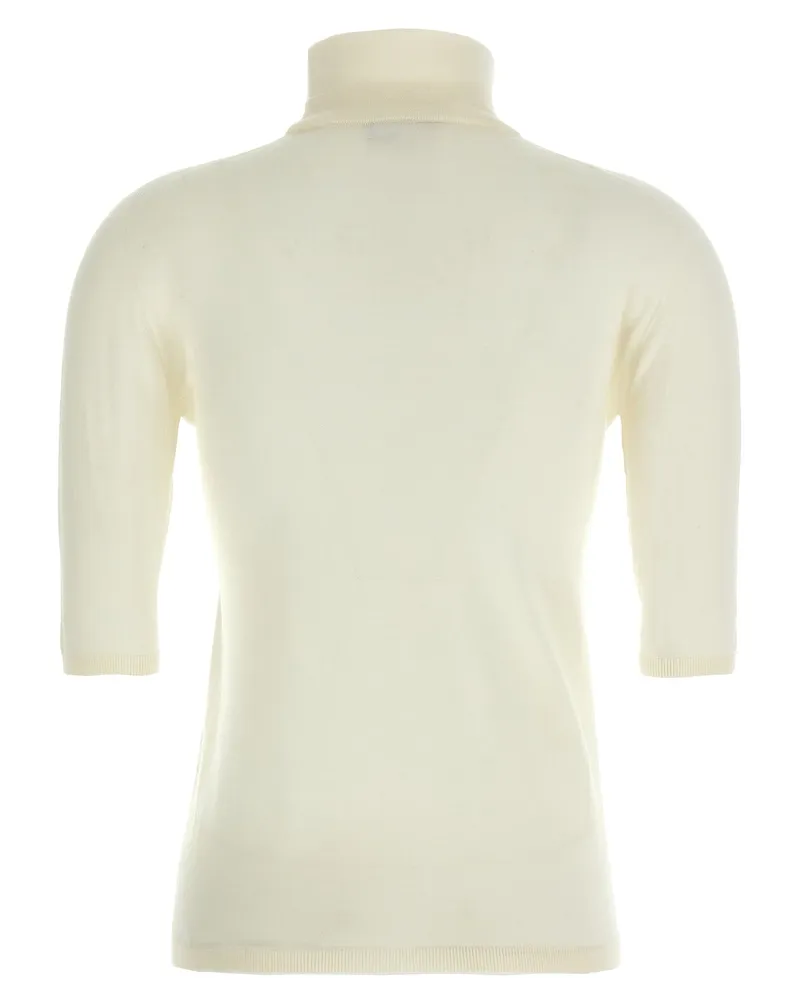 Max Mara Women's White Virgin Wool Cardigan Clothing White