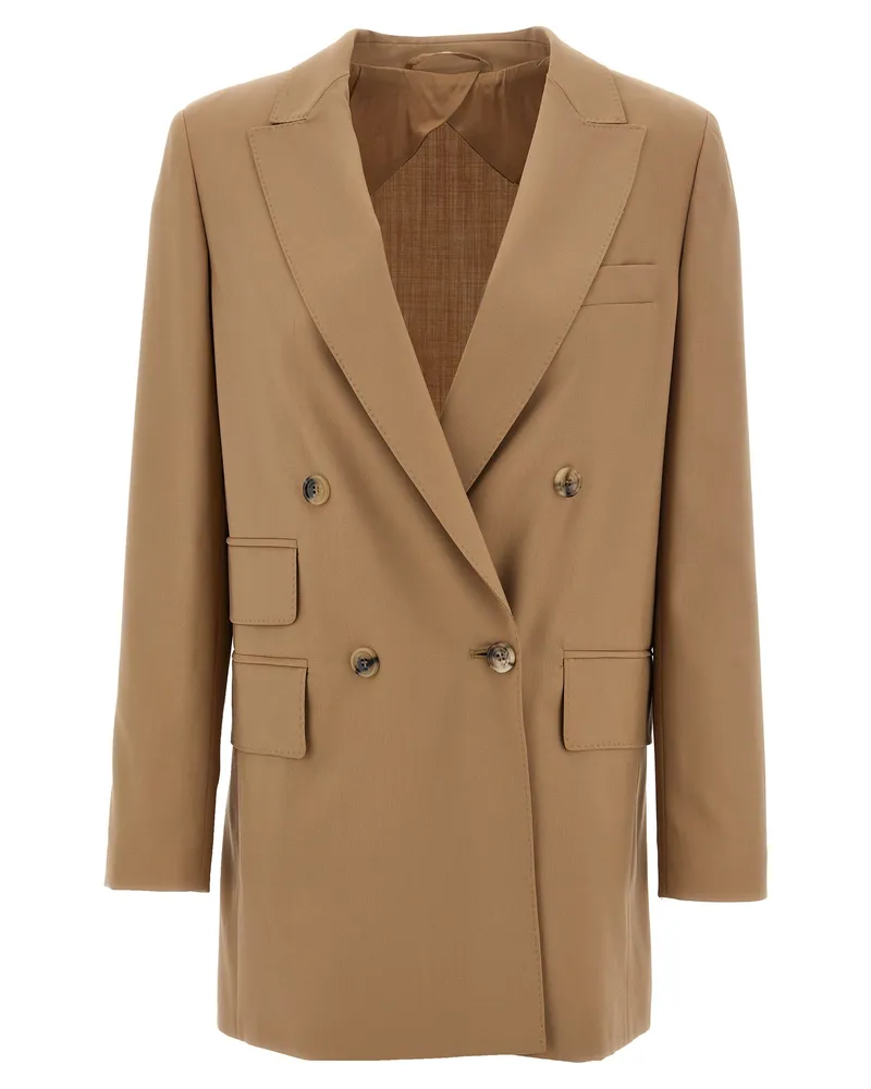 Max Mara Nebbie Blazer — Beige Beige