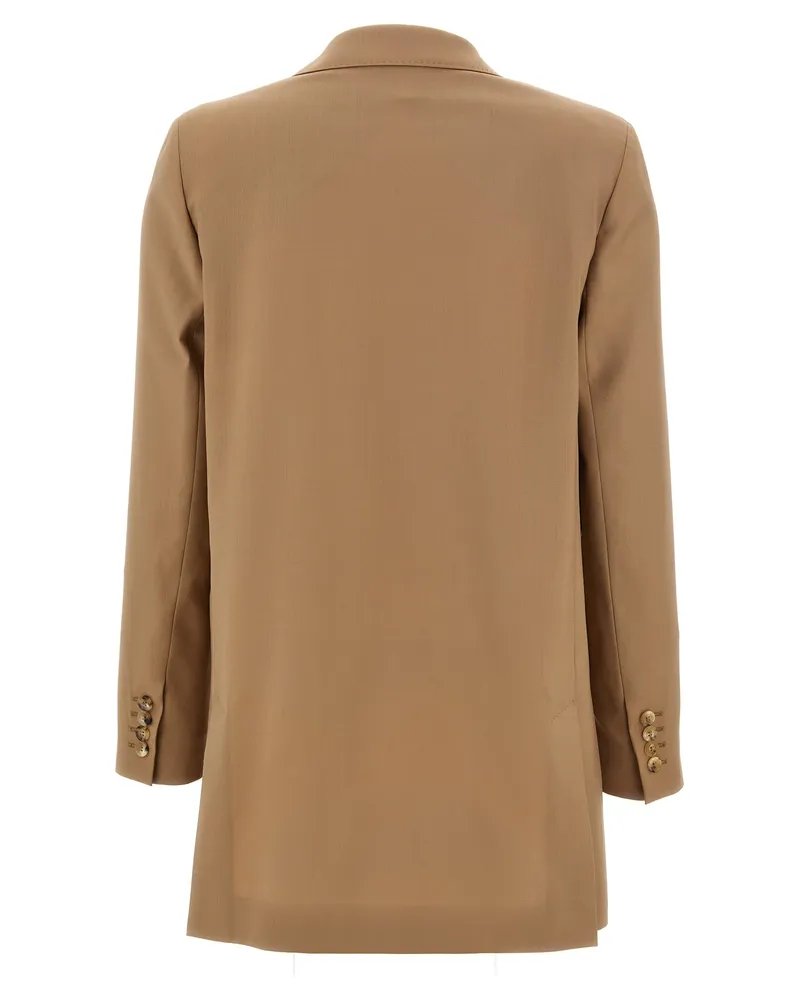 Max Mara Women's Beige Virgin Wool Blazer Clothing Beige