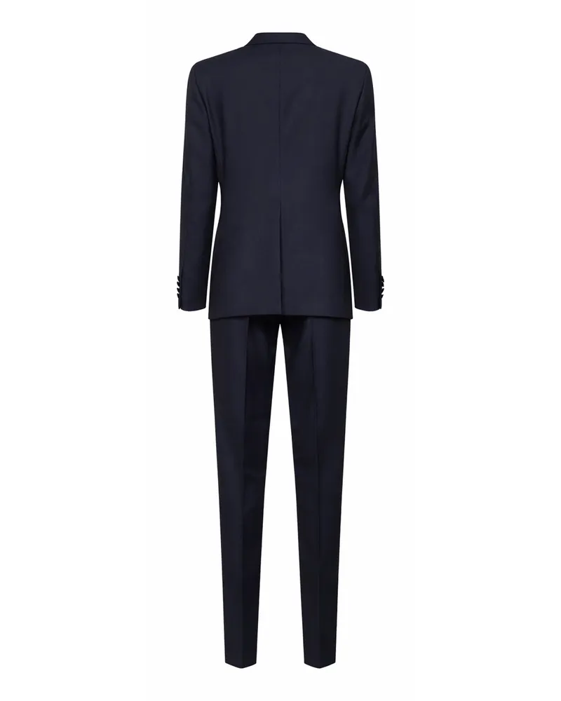 Tagliatore Men's Tuxedo Suit Bruce Black Virgin Wool Suits Black