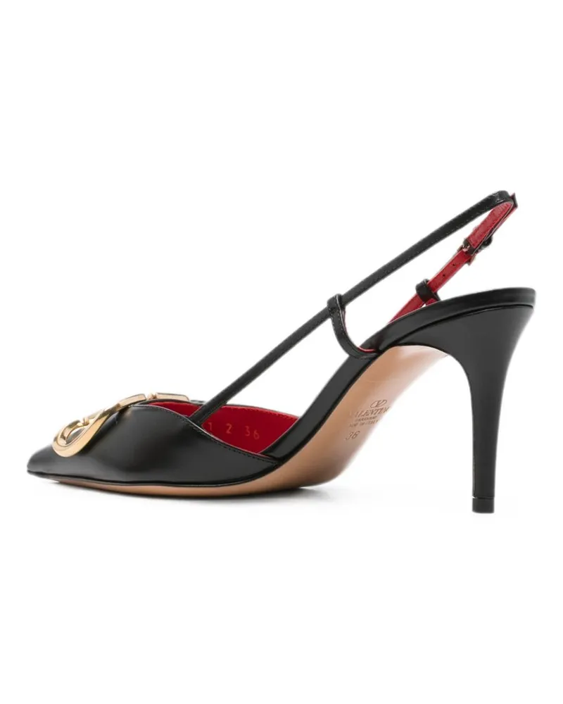 Valentino Garavani VLogo Signature Slingback Heel — Black Black
