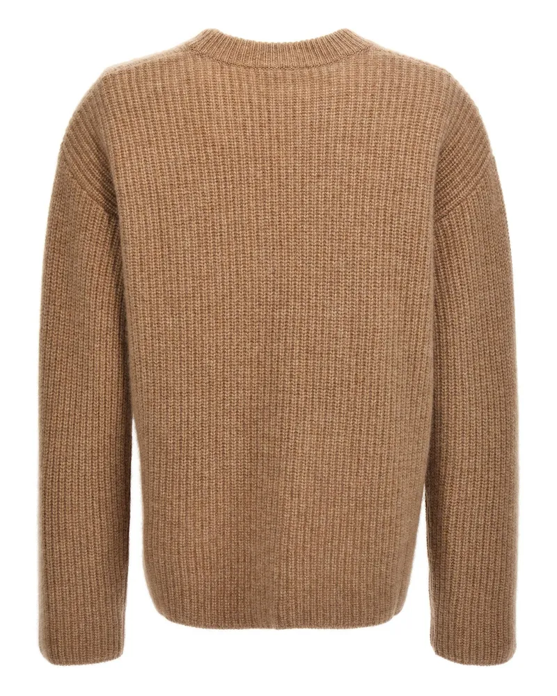 P.A.R.O.S.H. Cashmere Crewneck Sweater — Camel Camel