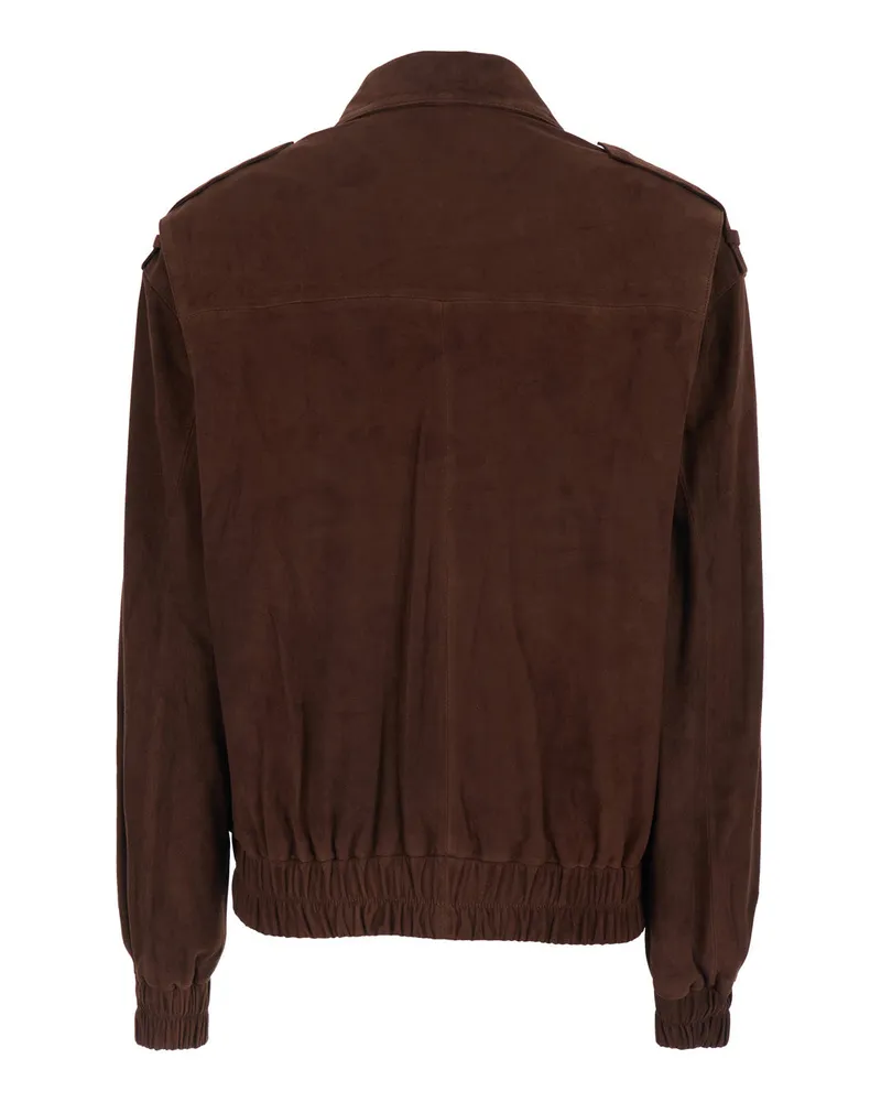 Arma Women's Jacket Halti Brown Suede Lamb Leather Coat Brown