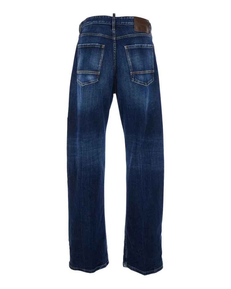 Dsquared2 Men's Jeans Five-Pocket Blue Denim Cotton Blue