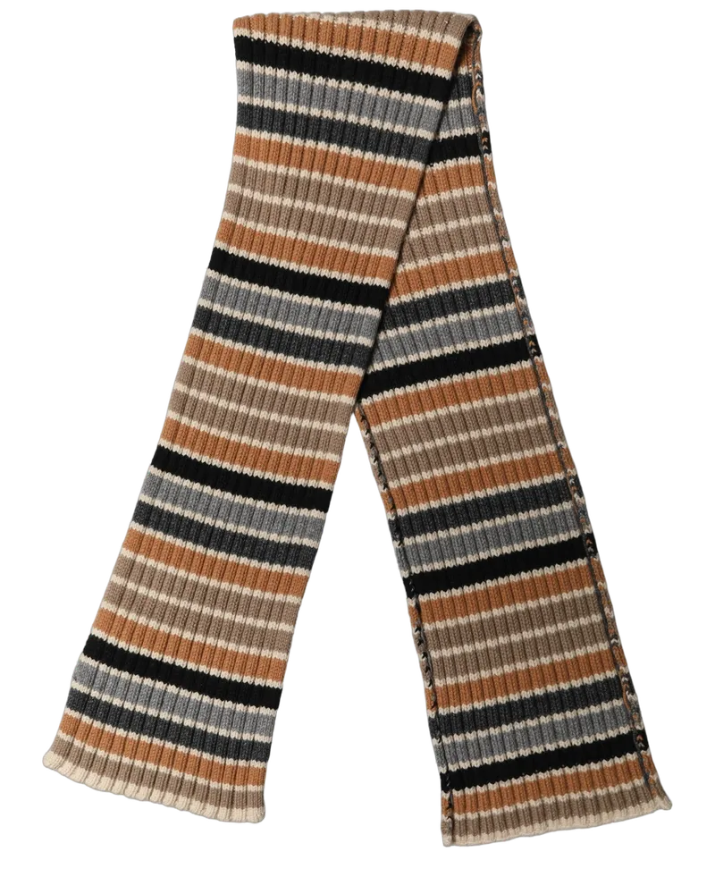 Dolce & Gabbana Striped Knitted Scarf — Multicolor Multicolor
