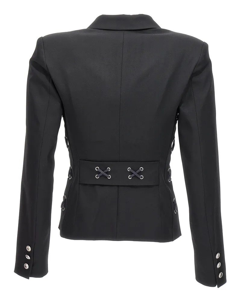 Alessandra Rich Women's Black Wool Blazer Clothing Black
