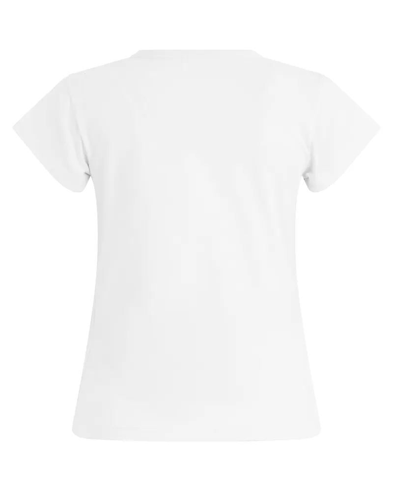 Moncler Logo-Printed Cotton T-Shirt — White 