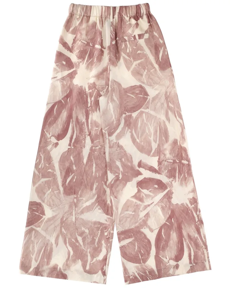 ALYSI Silk Trousers — Powder Powder