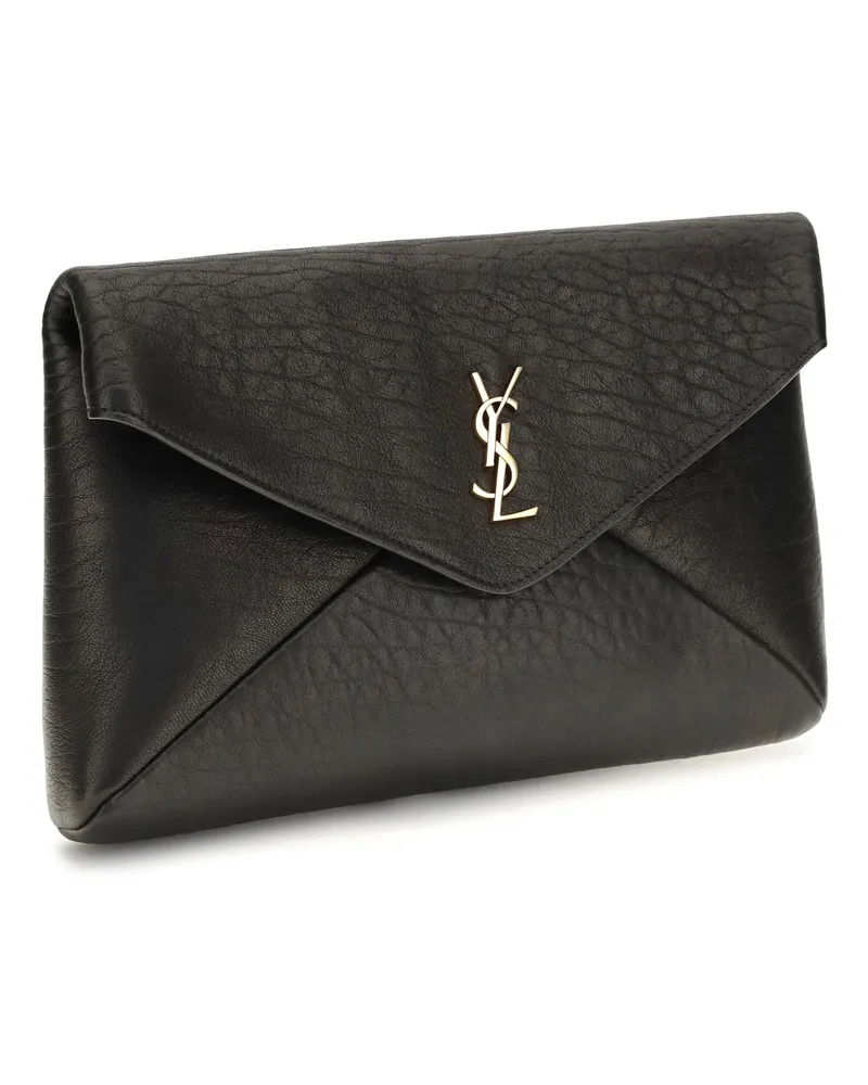 Saint Laurent Busta Pouch Wallet — Black Black