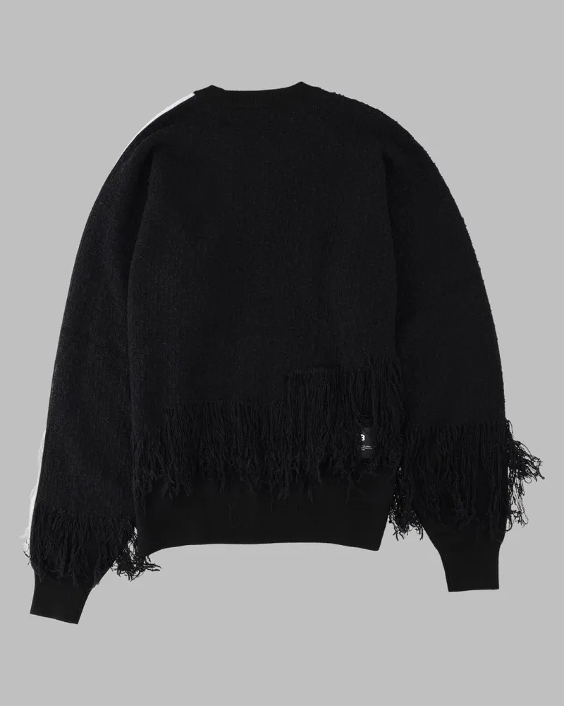 adidas Fringed Detail Sweater — Black Black