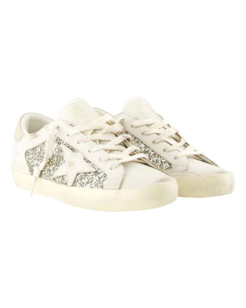 Golden Goose Women's Super Star Sneakers -  Leather White Calfskin Shoes White