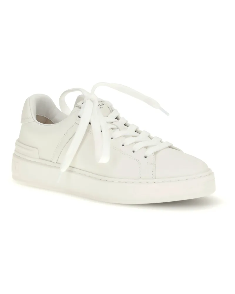 Balmain Women's B-Court Sneakers Blanc Blanc