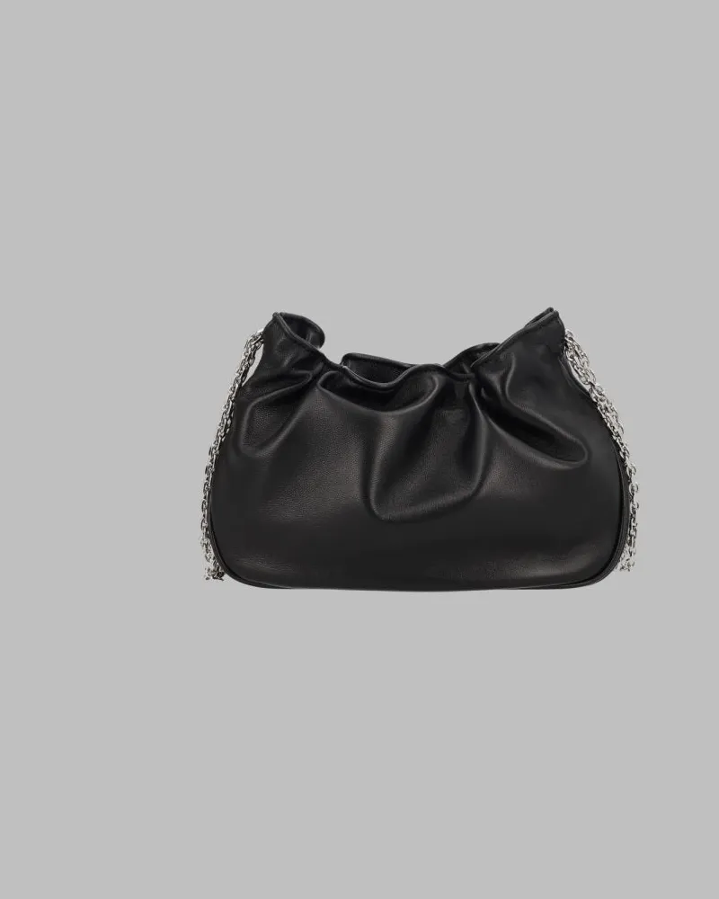Roger Vivier Women's Shoulder Bag Micro Pilgrim Black Leather Lambskin Black