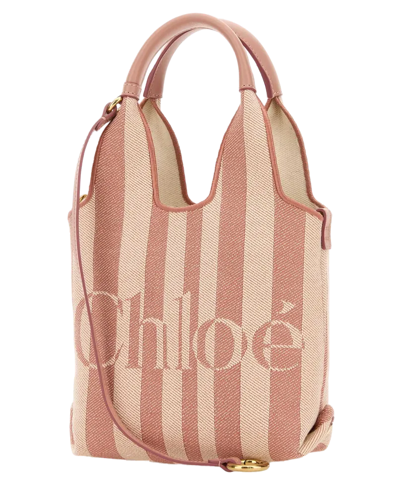 Chloé Fabric Shoulder Bag — Rose gold Rose