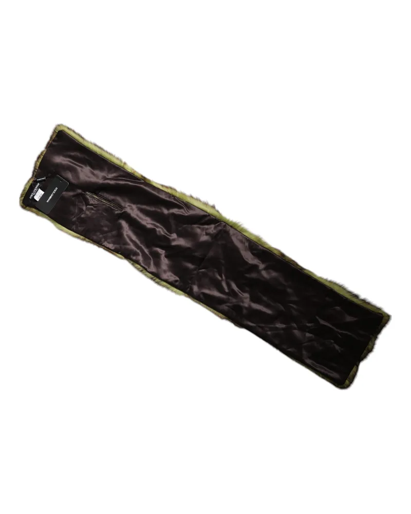 Dolce & Gabbana Women's Multicolor Fur Shawl Neck Wrap Cover Collar Scarf Rat Mousquet Multicolor