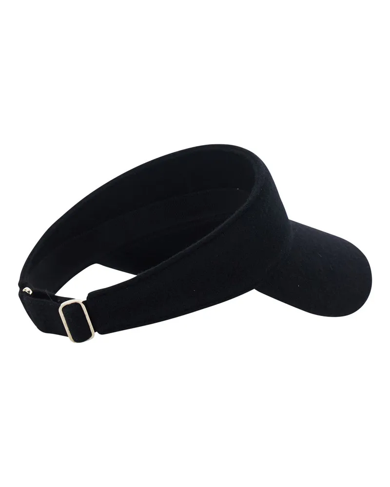 Helen Kaminski Women's Visor Berkley Black Wool Hat Black
