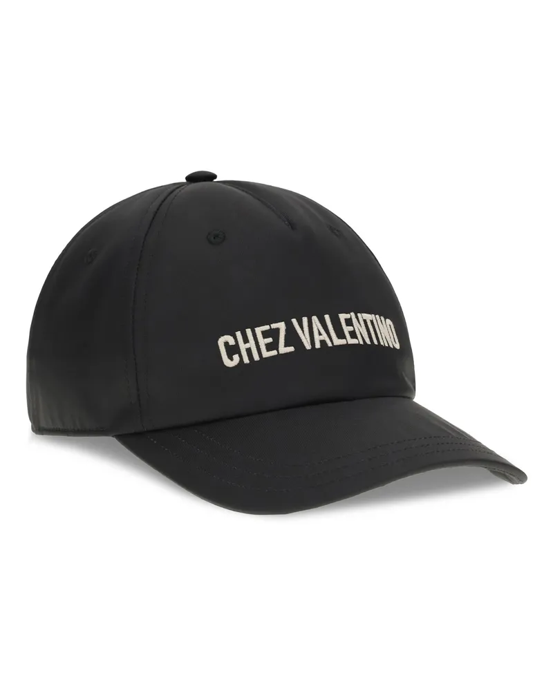 Valentino Garavani Men's Chez Valentino Baseball Hat Nero-Burro Cotton; Polyester E Hairbands Nero/burro Black