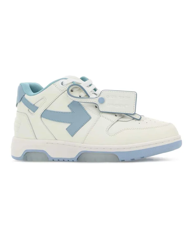 OFF-WHITE Leather Low-Top Sneaker — White White