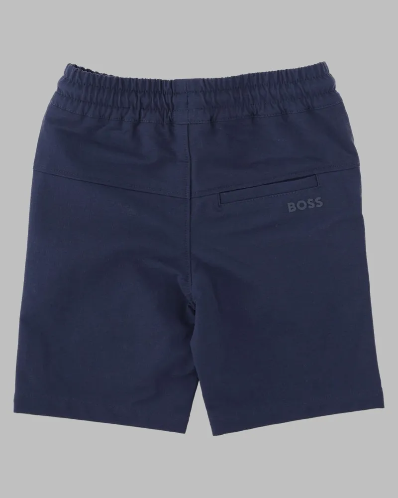 HUGO BOSS Stretch Terry Jogger Shorts — Blue Blue