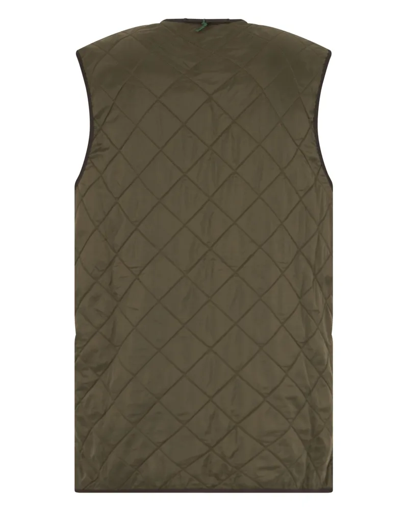 Barbour Diamond-Quilted Polyamide Vest — Olive Olive