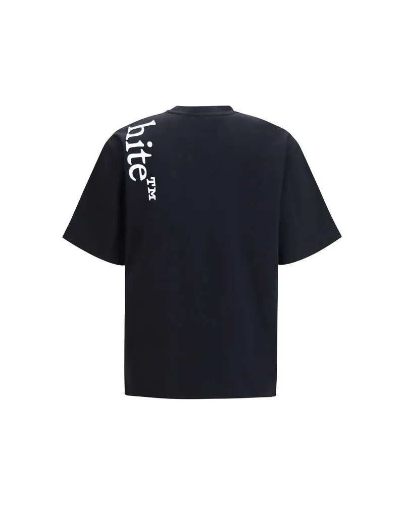 OFF-WHITE Men Black Cotton T-Shirt Black