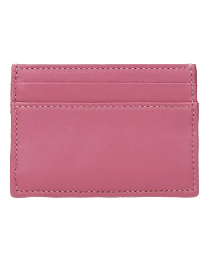 Versace Quilted Leather Card Case — Pink Pink