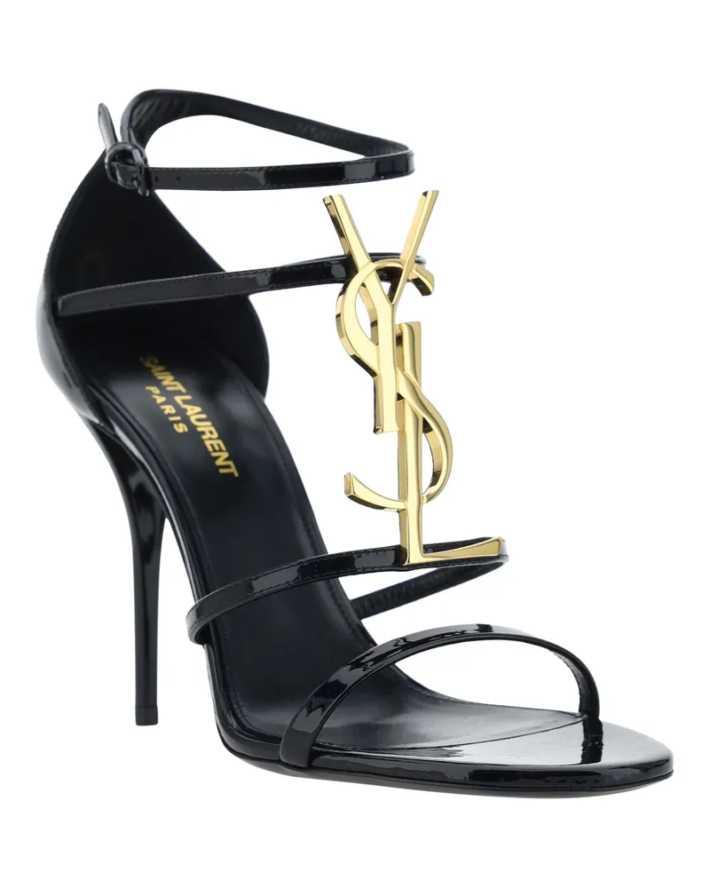 Saint Laurent Women's Cassandra Sandals Nero Pumps High Heel Shoes Black
