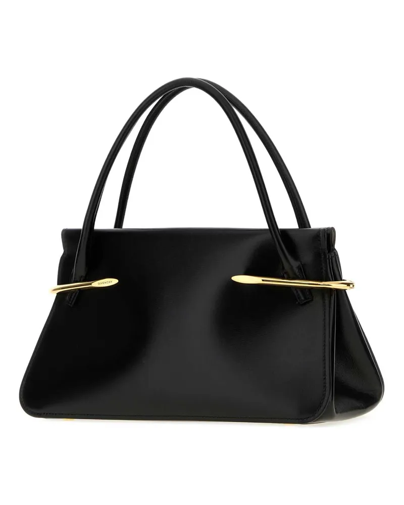 Givenchy Pinch Calfskin Leather Shoulder Bag — Black Black