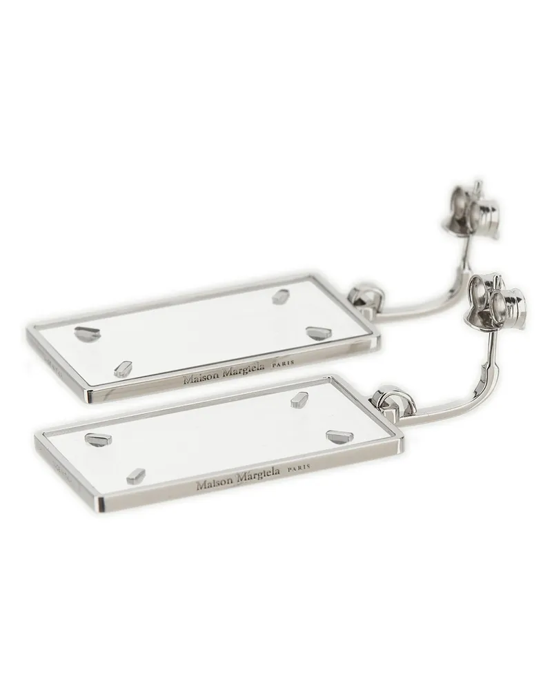 Maison Margiela Women's Silver Brass Earrings Silver
