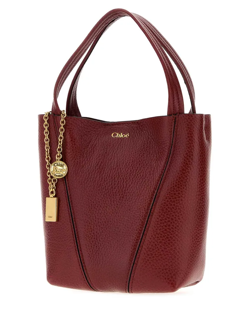 Chloé Calfskin Leather Shoulder Bag — Red Red