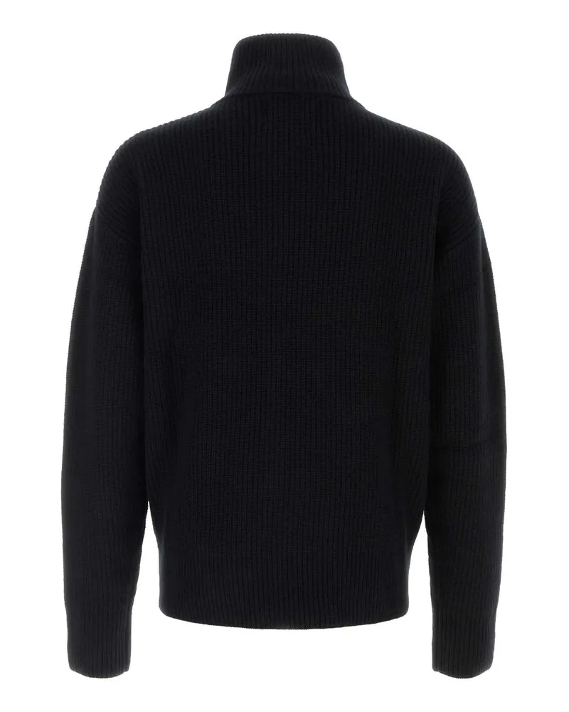 extreme cashmere Men's Black Cashmere Nâ°495 Cardigan Raven Exterior: Maglieria Sweater Black