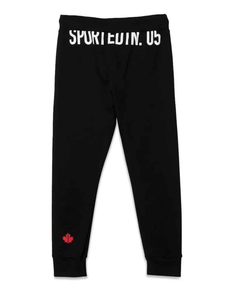 Dsquared2 100% Cotton Trousers — Black Black