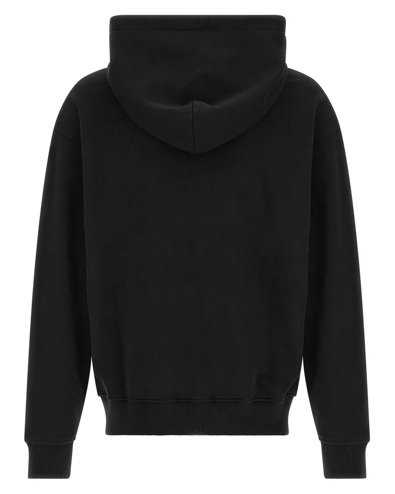 Palm Angels Logo-Printed Hoodie — Black Black