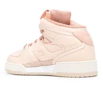 Women's Match Baguette Mid-Top Sneakers Pink Rubber Sole