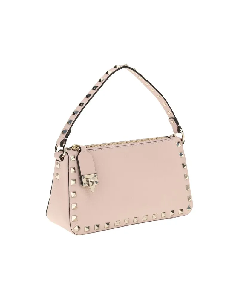 Valentino Garavani Women's Multicolor Calf Leather Bos Taurus Shoulder Bag Pink