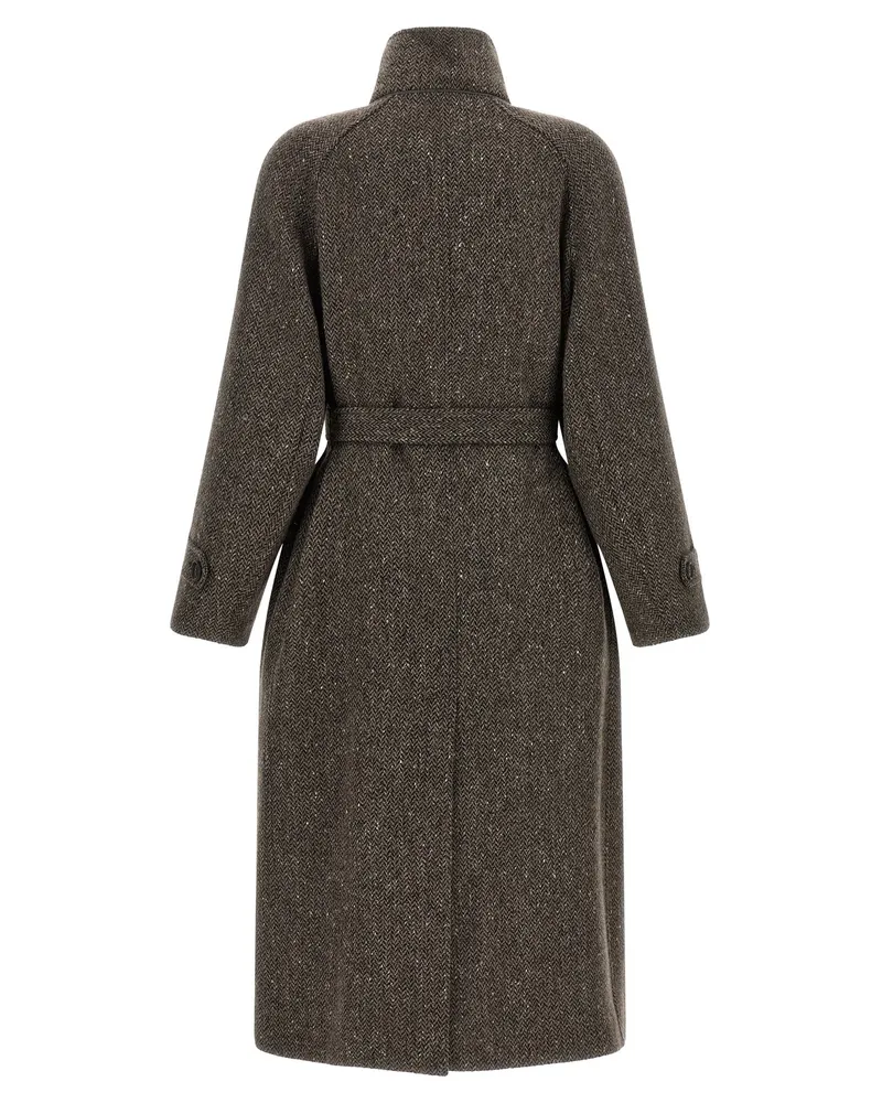 Brunello Cucinelli Sparkling Coat — Brown Brown