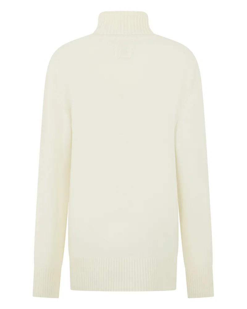 Totême Women's Turtleneck Sweater — White Cashmere White