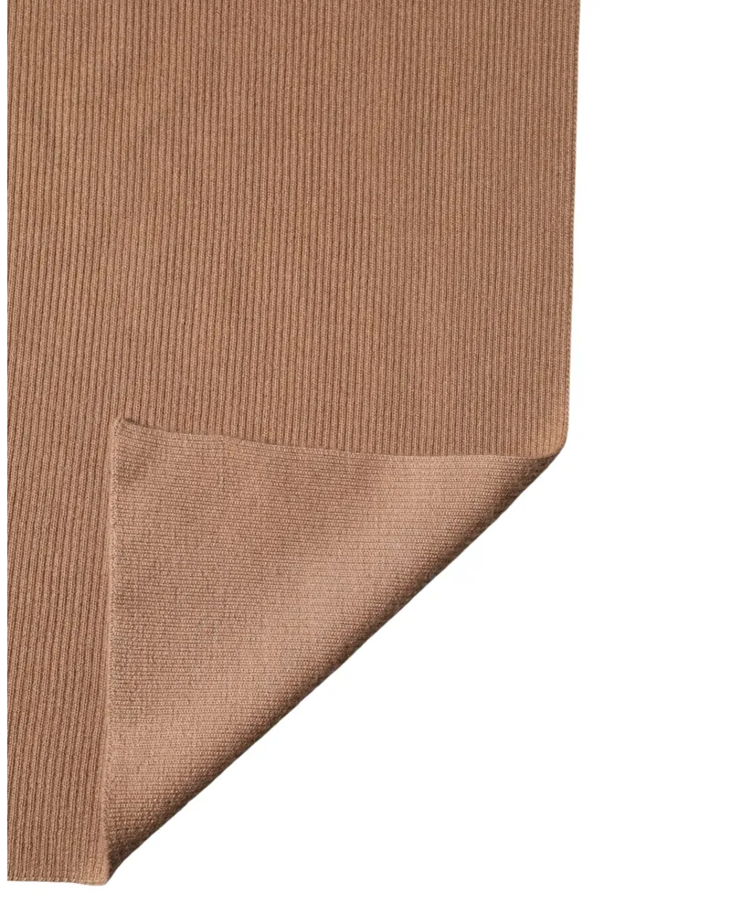 Dolce & Gabbana Men's Brown Cashmere Knitted Neck Wrap Shawl Scarf Brown
