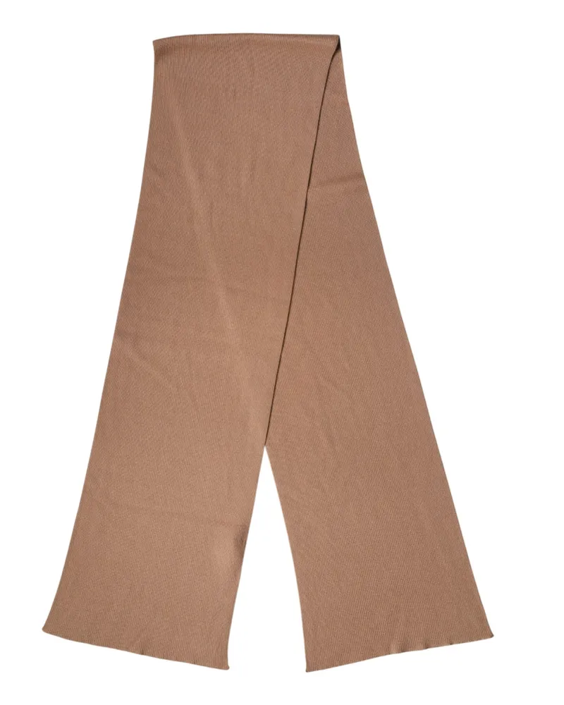 Dolce & Gabbana Cashmere Knitted Neck Wrap Scarf — Brown Brown