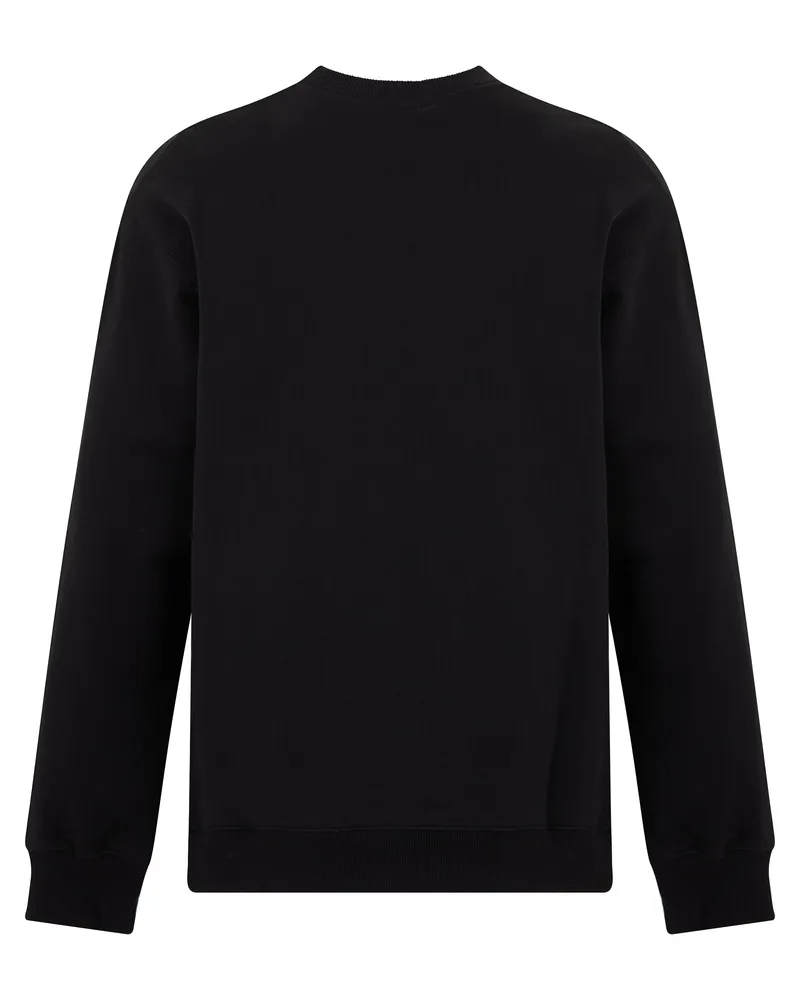 Drôle de Monsieur Men Cotton Sweatshirt, Black Sweatshirts Sweater Black